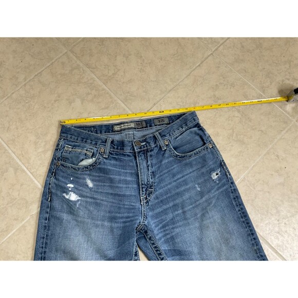 BKE Jeans Tyler Mens Size 32L (32x33.5) Distressed Faded Straight Leg - Picture 5 of 9